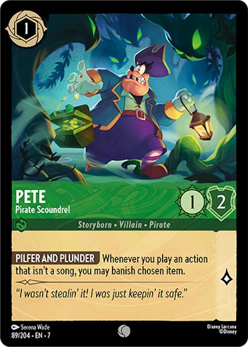 Pete - Pirate Scoundrel (89/204) [Archazia's Island] | Shuffle n Cut Hobbies & Games