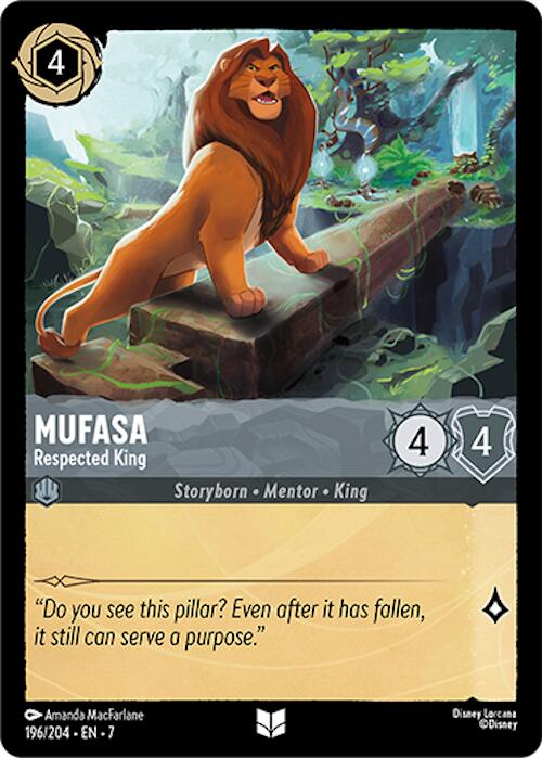 Mufasa - Respected King (196/204) [Archazia's Island] | Shuffle n Cut Hobbies & Games