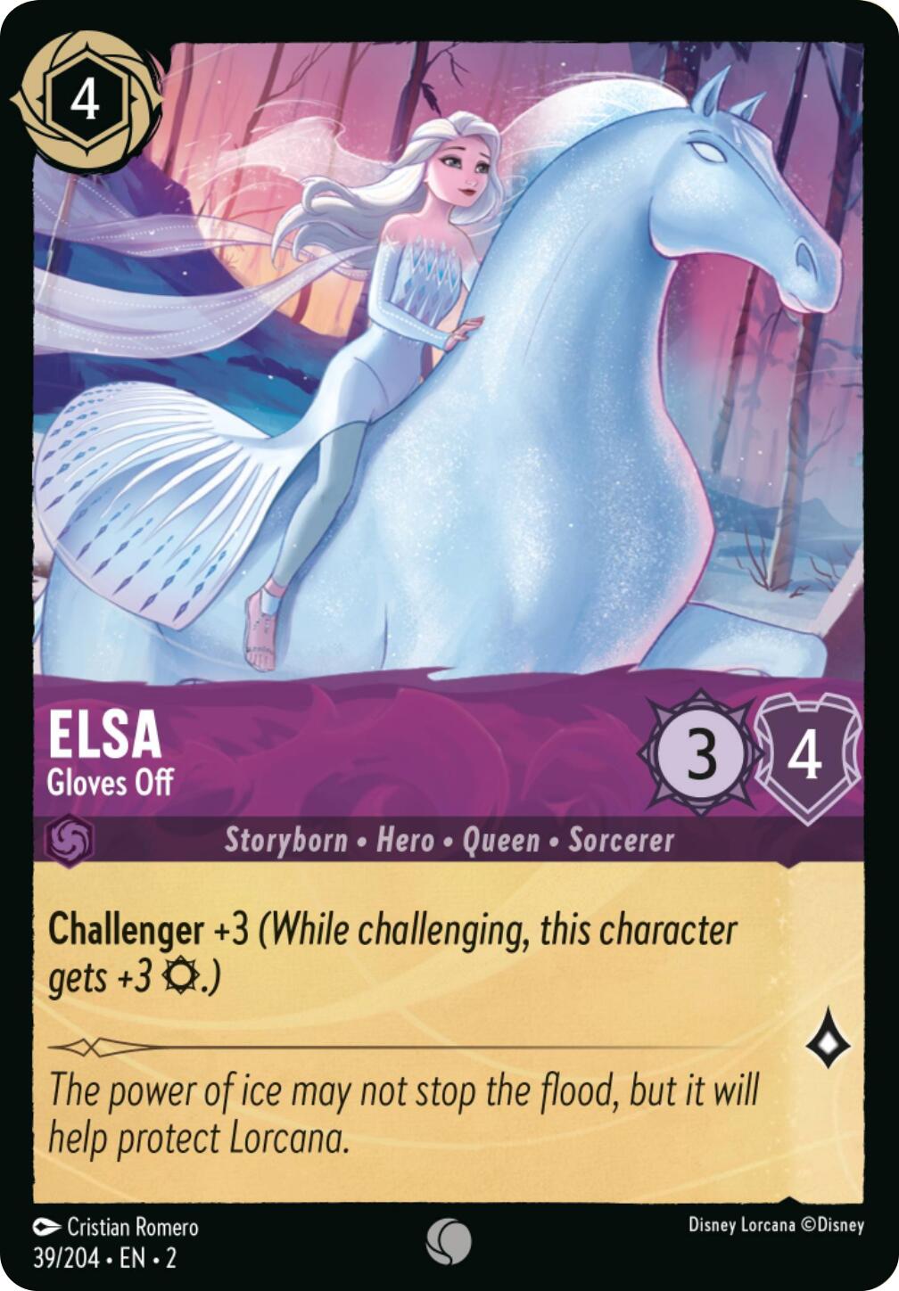 Elsa - Gloves Off (Errata Version) (39/204) [Rise of the Floodborn] | Shuffle n Cut Hobbies & Games