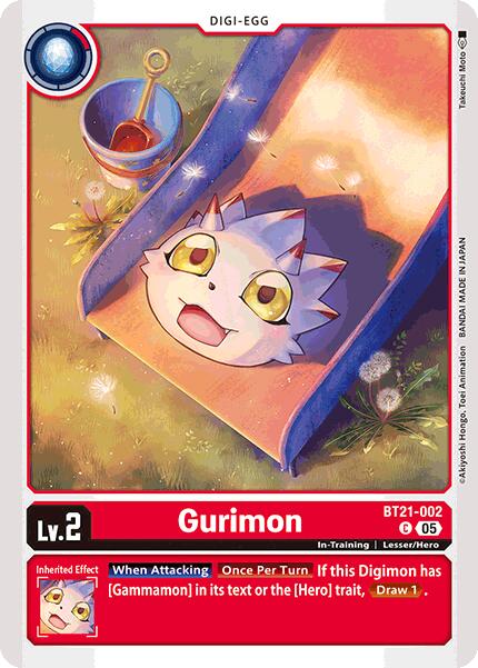 Gurimon [BT21-002] [World Convergence] | Shuffle n Cut Hobbies & Games