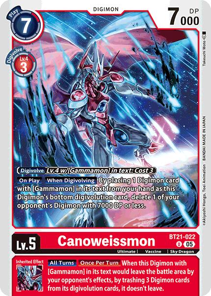 Canoweissmon [BT21-022] [World Convergence] | Shuffle n Cut Hobbies & Games