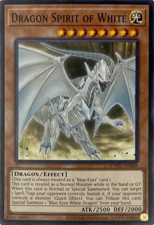 Dragon Spirit of White (Unlimited Misprint) [SDWD-EN008] Common | Shuffle n Cut Hobbies & Games