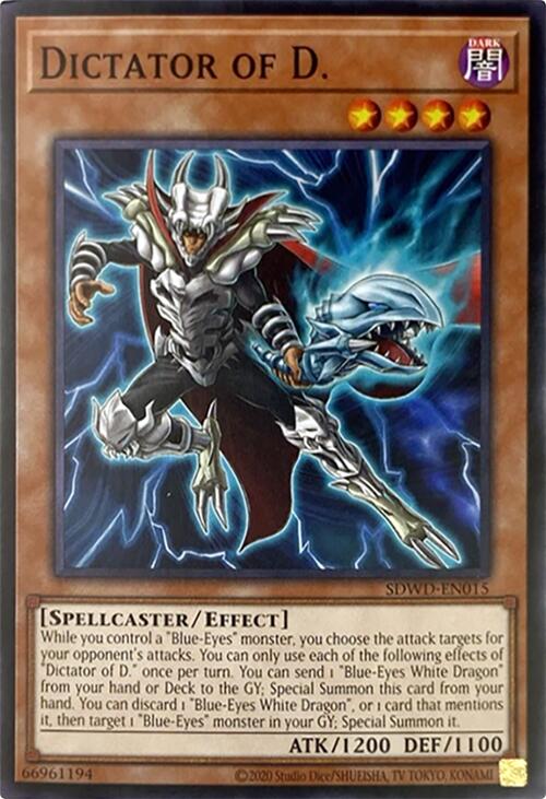 Dictator of D. (Unlimited Misprint) [SDWD-EN015] Common | Shuffle n Cut Hobbies & Games