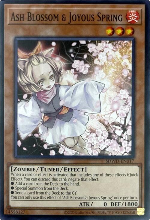 Ash Blossom & Joyous Spring (Unlimited Misprint) [SDWD-EN017] Common | Shuffle n Cut Hobbies & Games
