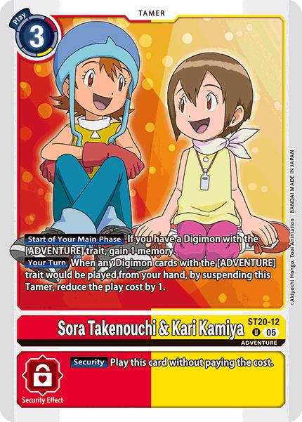 Sora Takenouchi & Kari Kamiya [ST20-12] [Starter Deck: Protector of Light] | Shuffle n Cut Hobbies & Games