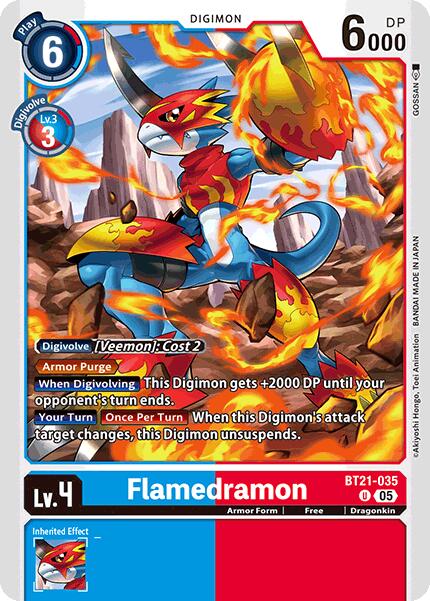 Flamedramon [BT21-035] [World Convergence] | Shuffle n Cut Hobbies & Games