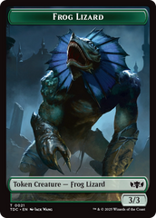 Frog Lizard // Dragon (0014) Double-Sided Token [Tarkir: Dragonstorm Commander Tokens] | Shuffle n Cut Hobbies & Games