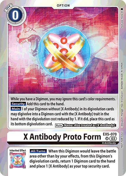 X Antibody Proto Form [EX5-070] (Special Event Pack 2025) [Animal Colosseum Promos] | Shuffle n Cut Hobbies & Games