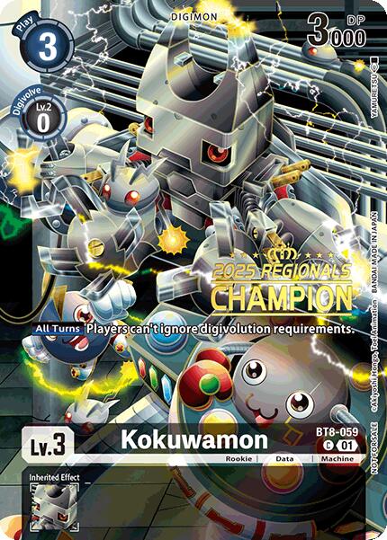 Kokuwamon [BT8-059] (2025 Regionals Champion) [New Awakening Promos] | Shuffle n Cut Hobbies & Games