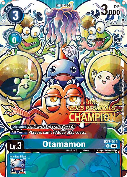 Otamamon [EX7-015] (2025 Regionals Champion) [Digimon LIBERATOR Promos] | Shuffle n Cut Hobbies & Games