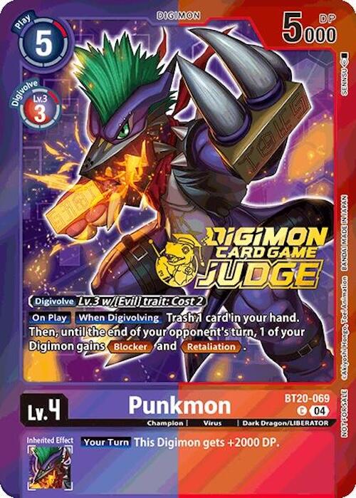 Punkmon [BT20-069] (Judge Pack 2025 Wave 1) [Release Special Booster Ver.2.5 Promos] | Shuffle n Cut Hobbies & Games