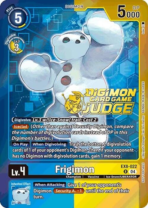 Frigimon [EX8-022] (Judge Pack 2025 Wave 1) [Chain of Liberation Promos] | Shuffle n Cut Hobbies & Games