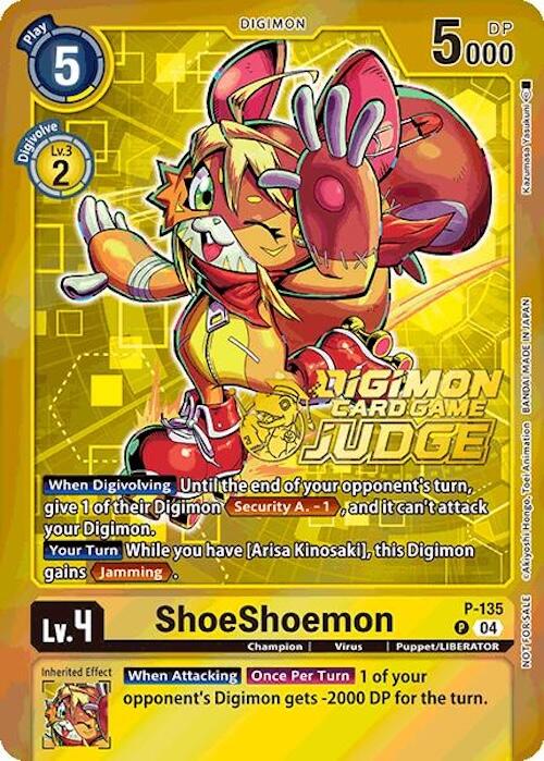 ShoeShoemon [P-135] (Judge Pack 2025 Wave 1) [Promotional Cards] | Shuffle n Cut Hobbies & Games