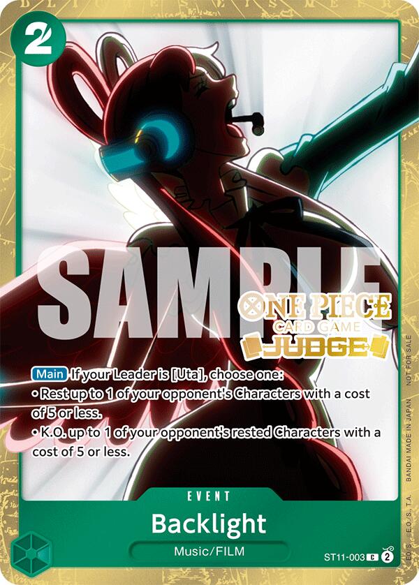 Backlight (Judge Pack Vol. 5) [One Piece Promotion Cards] | Shuffle n Cut Hobbies & Games