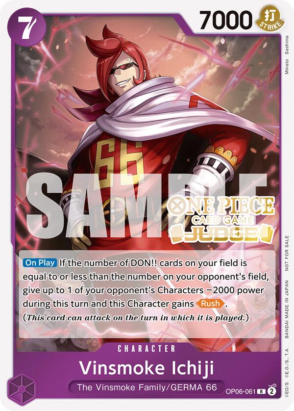Vinsmoke Ichiji (Judge Pack Vol. 5) [One Piece Promotion Cards] | Shuffle n Cut Hobbies & Games