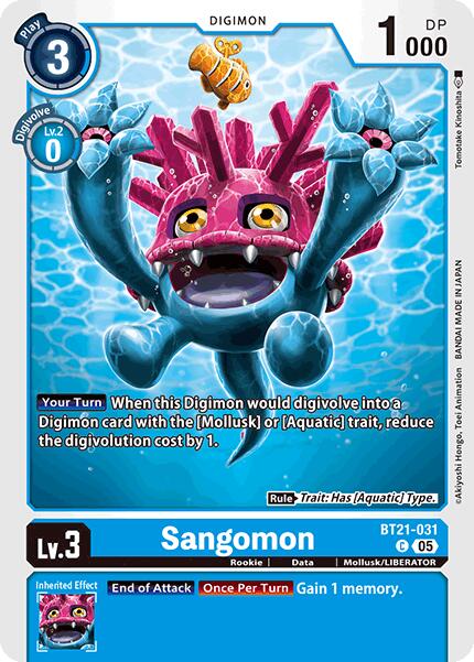 Sangomon [BT21-031] [World Convergence] | Shuffle n Cut Hobbies & Games