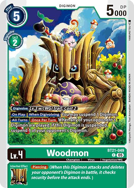 Woodmon [BT21-049] [World Convergence] | Shuffle n Cut Hobbies & Games