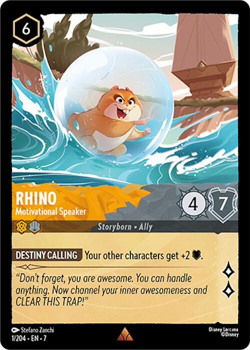 Rhino - Motivational Speaker (1/204) [Archazia's Island] | Shuffle n Cut Hobbies & Games