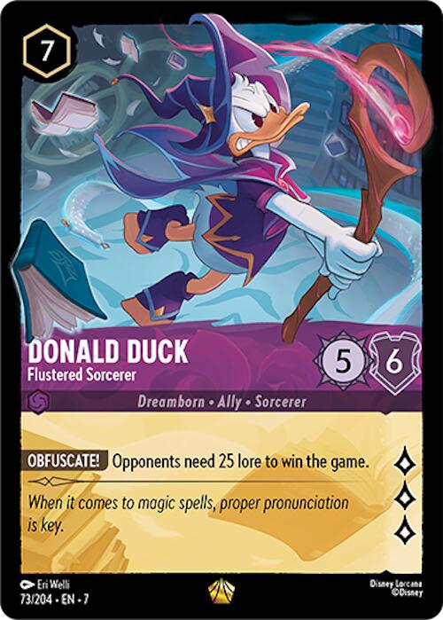 Donald Duck - Flustered Sorcerer (73/204) [Archazia's Island] | Shuffle n Cut Hobbies & Games
