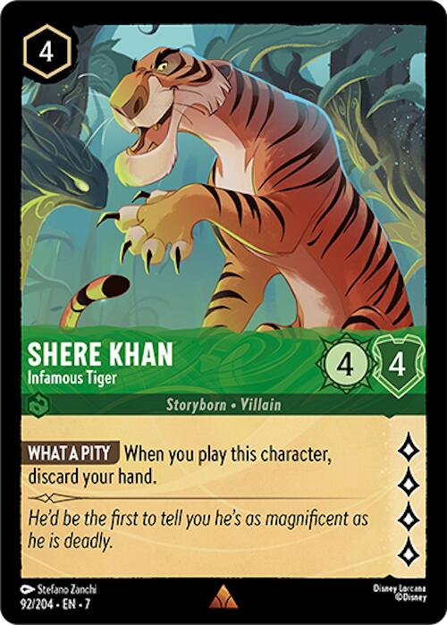 Shere Khan - Infamous Tiger (92/204) [Archazia's Island] | Shuffle n Cut Hobbies & Games