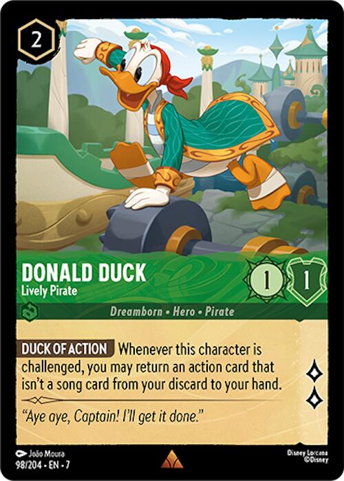 Donald Duck - Lively Pirate (98/204) [Archazia's Island] | Shuffle n Cut Hobbies & Games