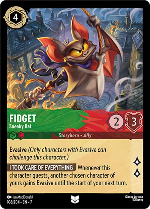 Fidget - Sneaky Bat (106/204) [Archazia's Island] | Shuffle n Cut Hobbies & Games