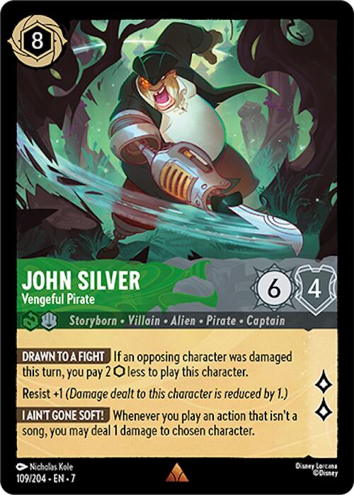 John Silver - Vengeful Pirate (109/204) [Archazia's Island] | Shuffle n Cut Hobbies & Games