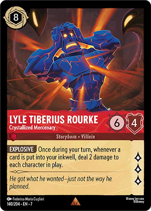 Lyle Tiberius Rourke - Crystallized Mercenary (140/204) [Archazia's Island] | Shuffle n Cut Hobbies & Games