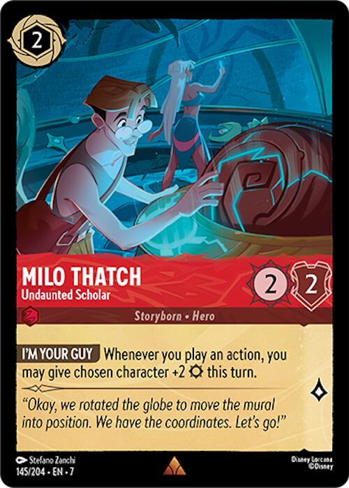 Milo Thatch - Undaunted Scholar (145/204) [Archazia's Island] | Shuffle n Cut Hobbies & Games