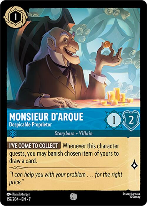 Monsieur D'Arque - Despicable Proprietor (157/204) [Archazia's Island] | Shuffle n Cut Hobbies & Games