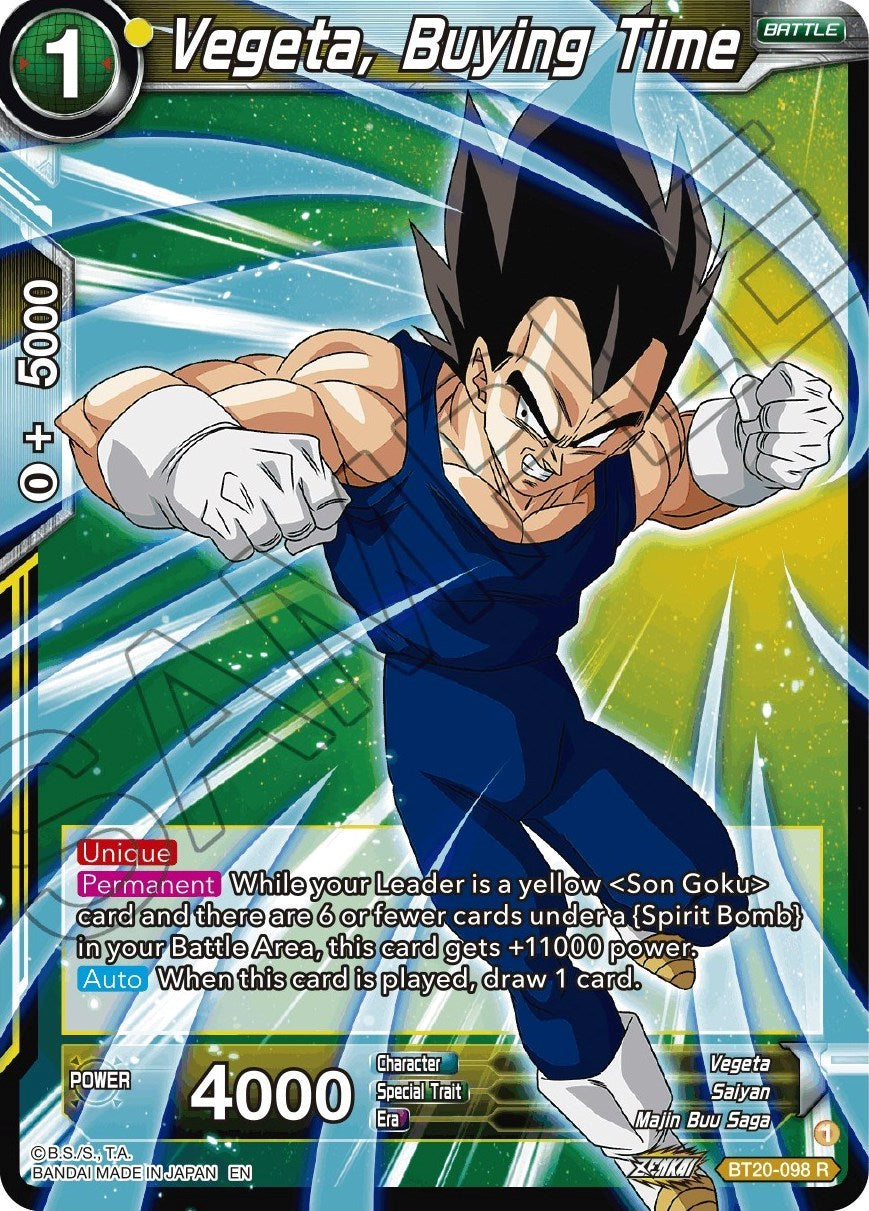 Vegeta, Buying Time (BT20-098) [Power Absorbed] | Shuffle n Cut Hobbies & Games