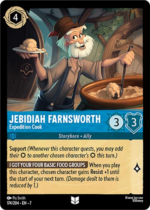 Jebidiah Farnsworth - Expedition Cook (174/204) [Archazia's Island] | Shuffle n Cut Hobbies & Games