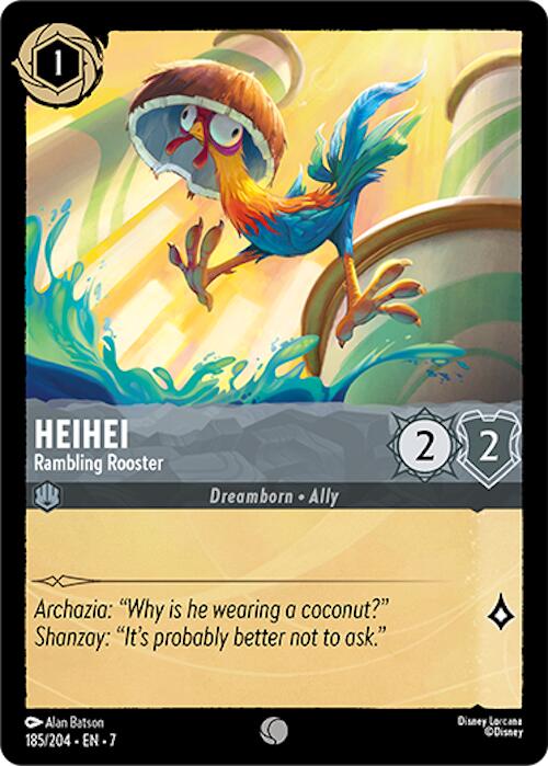 Heihei - Rambling Rooster (185/204) [Archazia's Island] | Shuffle n Cut Hobbies & Games