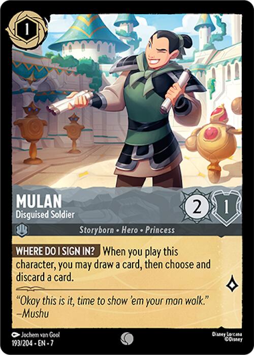 Mulan - Disguised Soldier (193/204) [Archazia's Island] | Shuffle n Cut Hobbies & Games