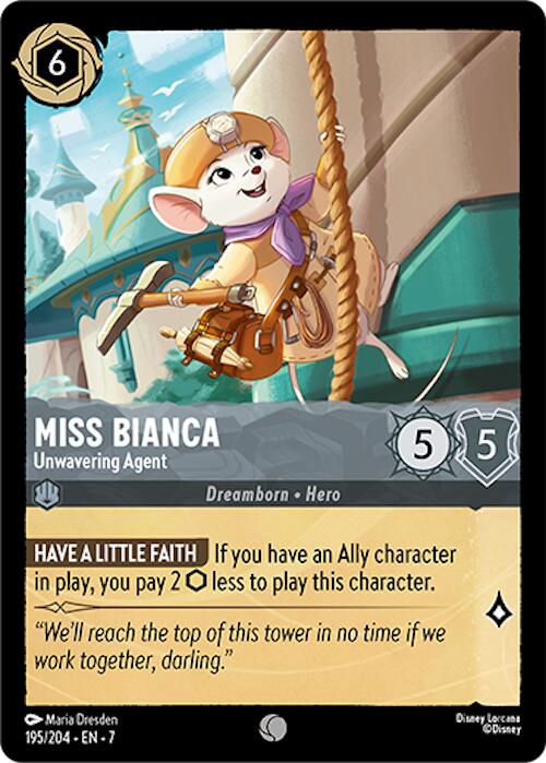 Miss Bianca - Unwavering Agent (195/204) [Archazia's Island] | Shuffle n Cut Hobbies & Games