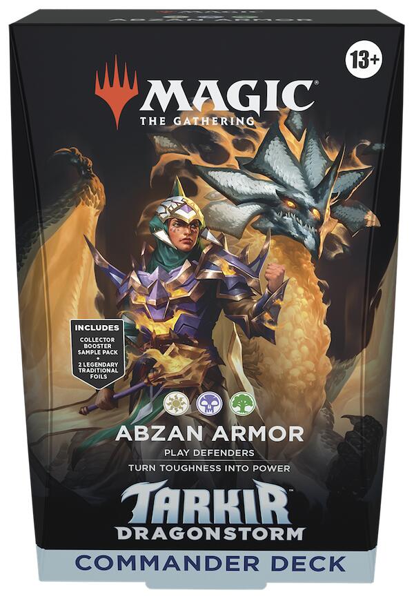 Tarkir: Dragonstorm - Commander Deck (Abzan Armor) | Shuffle n Cut Hobbies & Games