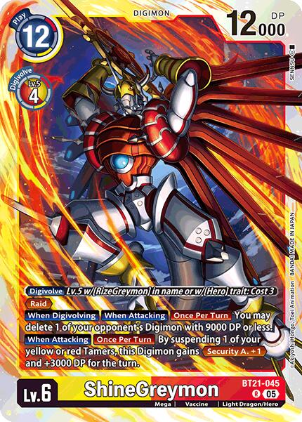 ShineGreymon [BT21-045] [World Convergence] | Shuffle n Cut Hobbies & Games