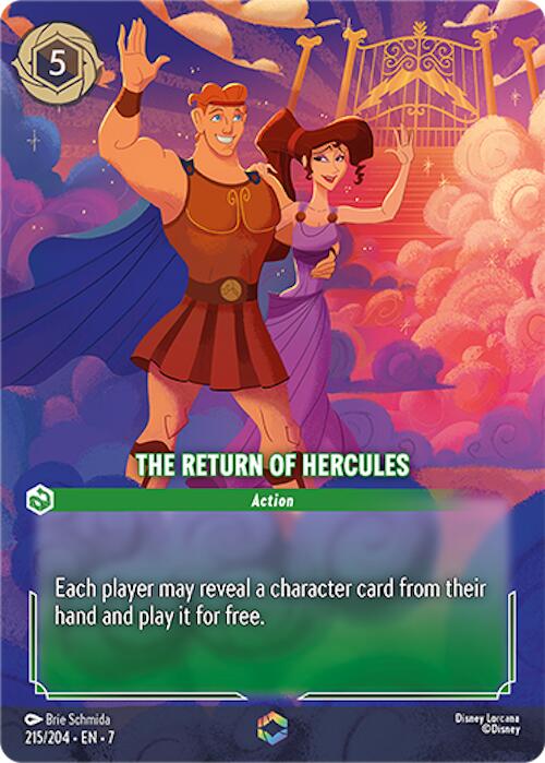 The Return of Hercules (Enchanted) (215/204) [Archazia's Island] | Shuffle n Cut Hobbies & Games