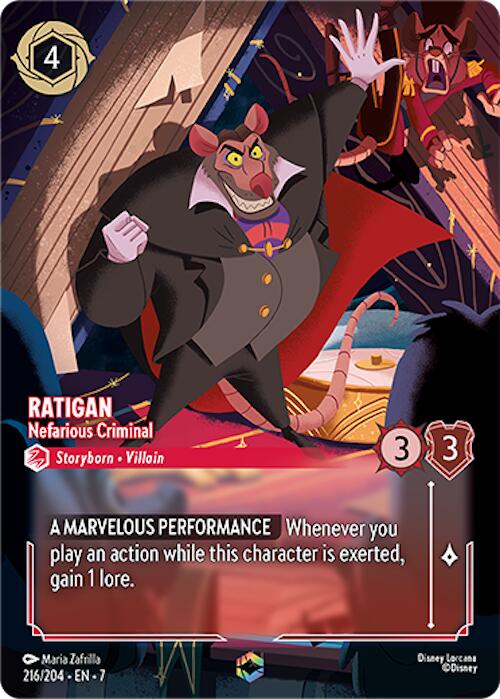 Ratigan - Nefarious Criminal (Enchanted) (216/204) [Archazia's Island] | Shuffle n Cut Hobbies & Games