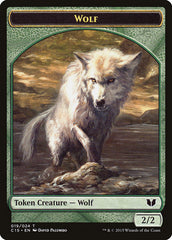 Wolf // Zombie Double-Sided Token [Commander 2015 Tokens] | Shuffle n Cut Hobbies & Games