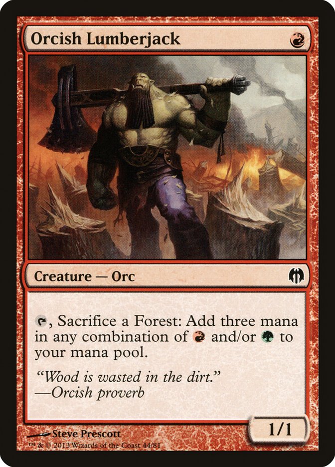 Orcish Lumberjack [Duel Decks: Heroes vs. Monsters] | Shuffle n Cut Hobbies & Games