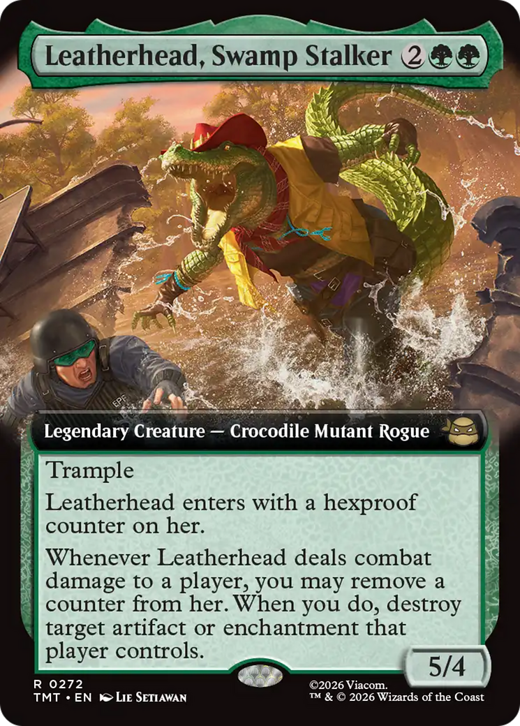 Leatherhead, Swamp Stalker (Extended Art) [Teenage Mutant Ninja Turtles] | Shuffle n Cut Hobbies & Games