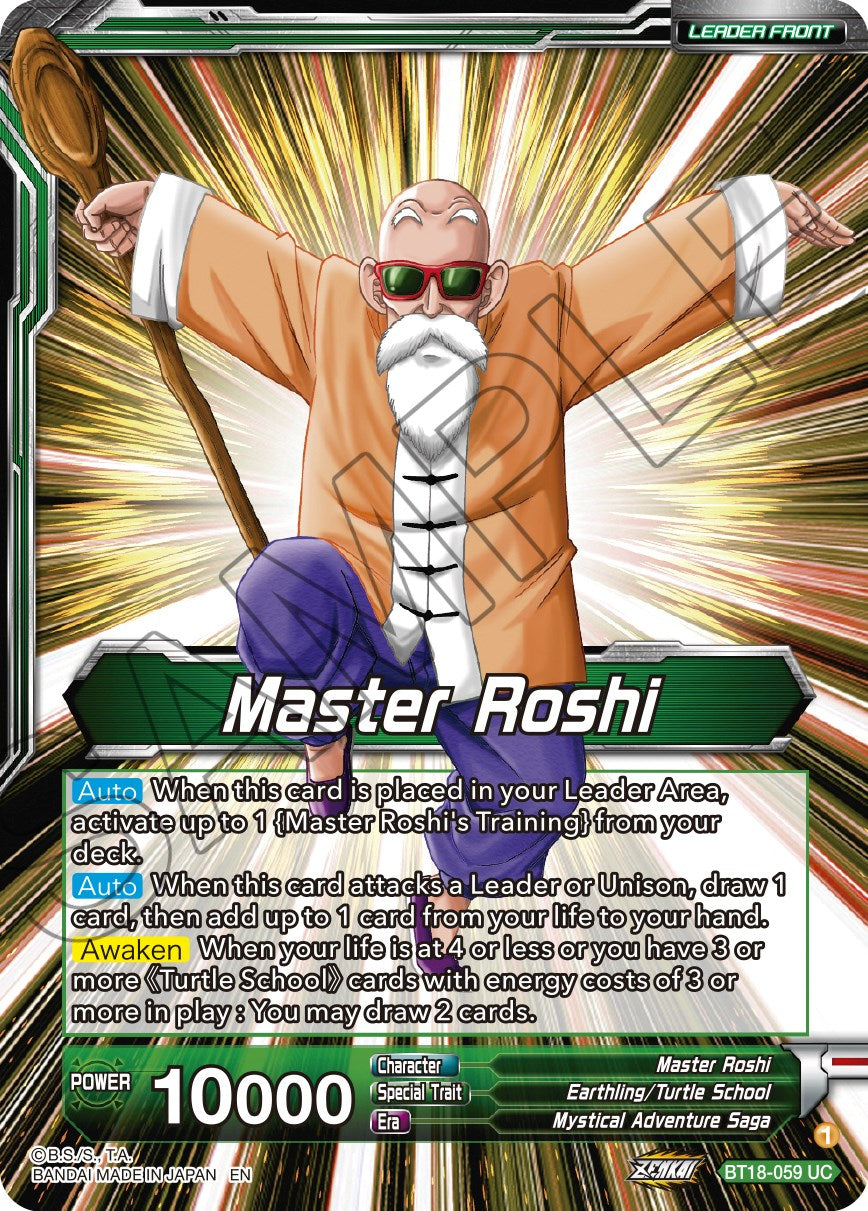 Master Roshi // Son Goku, Krillin, Yamcha, & Master Roshi, Reunited (BT18-059) [Dawn of the Z-Legends] | Shuffle n Cut Hobbies & Games