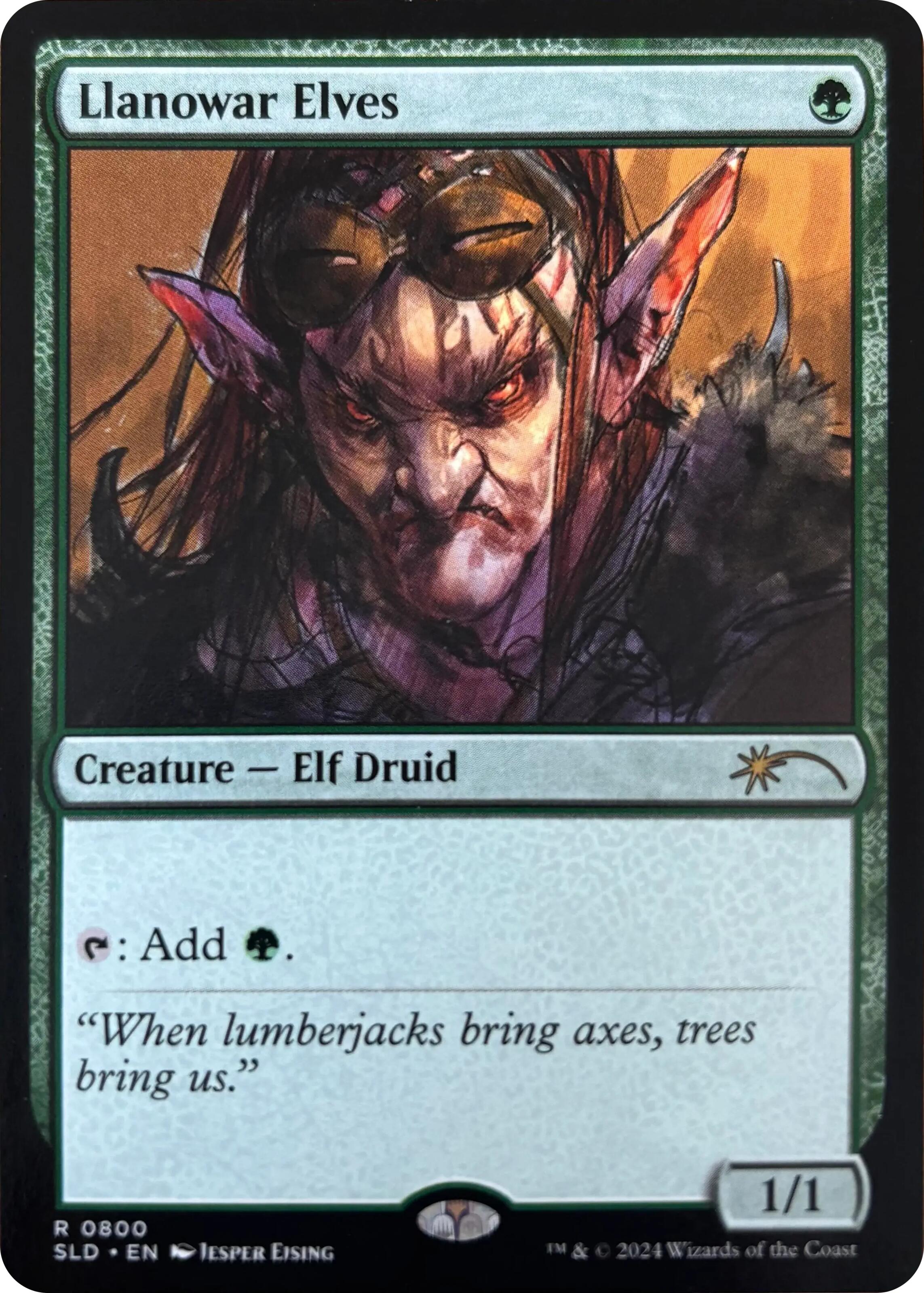 Llanowar Elves (0800) [Secret Lair Drop Series] | Shuffle n Cut Hobbies & Games