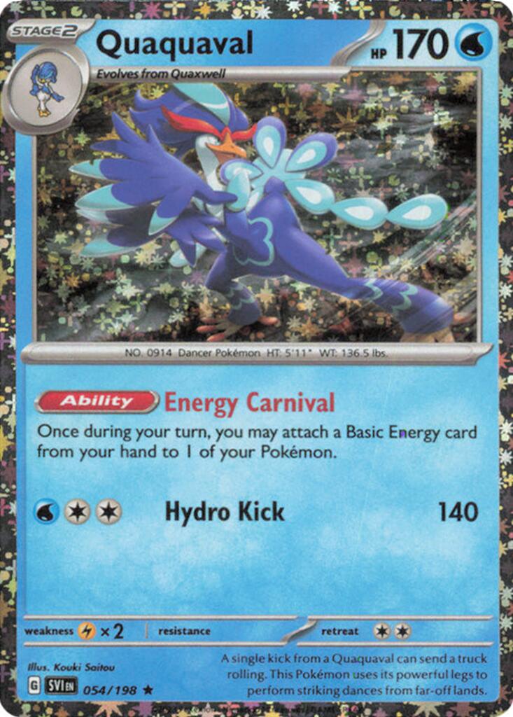 Quaquaval (054/198) (Sparkle Holo) [Miscellaneous Cards] | Shuffle n Cut Hobbies & Games