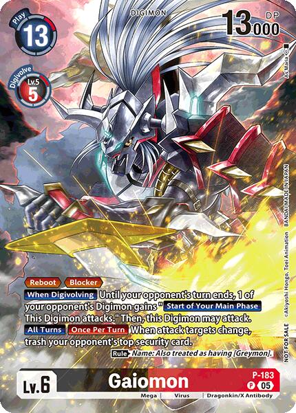 Gaiomon [P-183] (BT-21: Illustration Celebration Pack) [World Convergence] | Shuffle n Cut Hobbies & Games