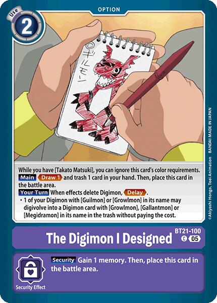 The Digimon I Designed [BT21-100] [World Convergence] | Shuffle n Cut Hobbies & Games