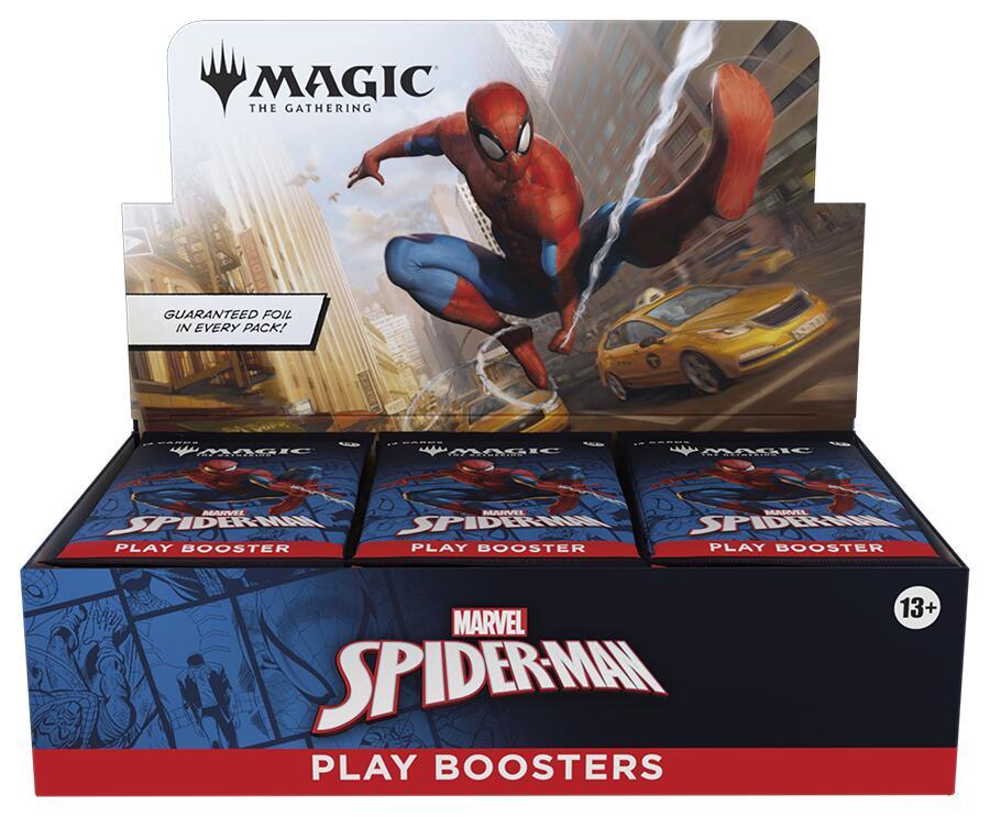 Marvel's Spider-Man - Play Booster Display | Shuffle n Cut Hobbies & Games