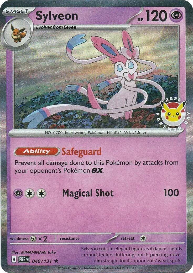 Sylveon (040/131) (Pokemon Day) [Scarlet & Violet: Prismatic Evolutions] | Shuffle n Cut Hobbies & Games