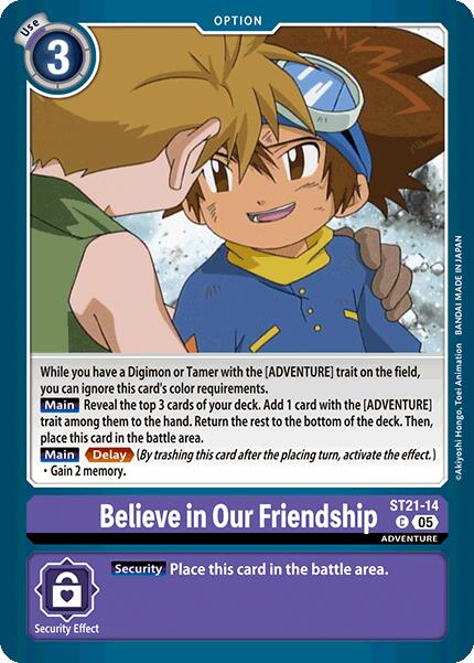 Believe in Our Friendship [ST21-14] [Starter Deck: Hero of Hope] | Shuffle n Cut Hobbies & Games